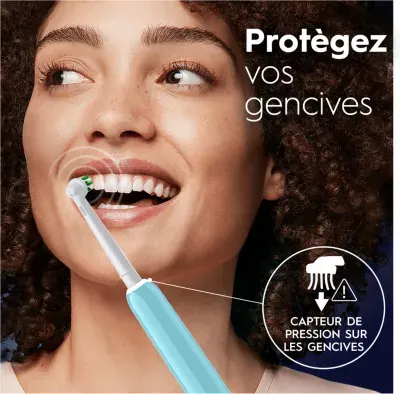 Oral-B - Brosse À Dents Électrique Pro 1 Bleue Sensitive Clean — vue 3