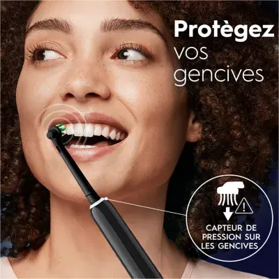 Oral-B - Brosse À Dents Électrique Pro 1 Noire Cross Action + 1 Bros — vue 4