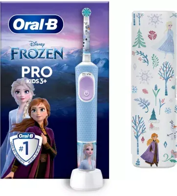 Oral-B - Brosse À Dents Électrique Vitality Pro Kids Frozen + Etui De Voyage
