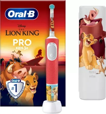Oral-B - Brosse À Dents Électrique Vitality Pro Kids Roi Lion + Étui De Voyage