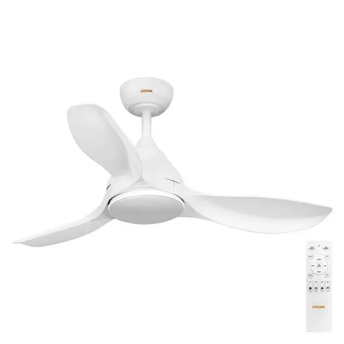 OSRAM Ceiling Fan Bise 1065mm 48W CCT RGB Ventilateur de plafond 48 W (Ø) 1065 mm avec éclairage avec télécommande va