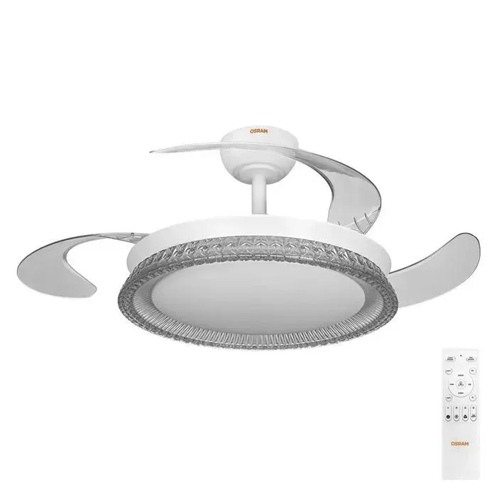 OSRAM Ceiling Fan Cierzo 1220mm 60W CCT RGB Ventilateur de plafond 60 W (Ø) 1220 mm avec éclairage avec télécommande