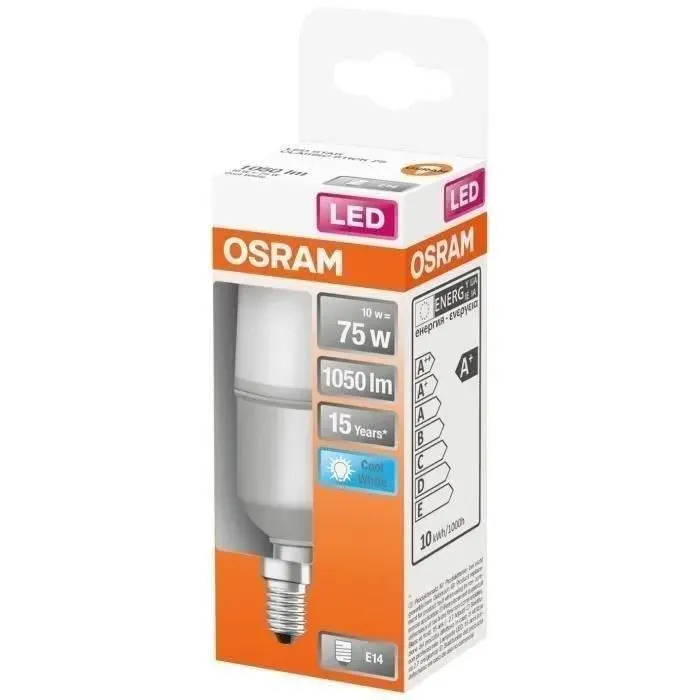 OSRAM - LED stick dépoli radiateur 10W E14 1050lm 4000K froid