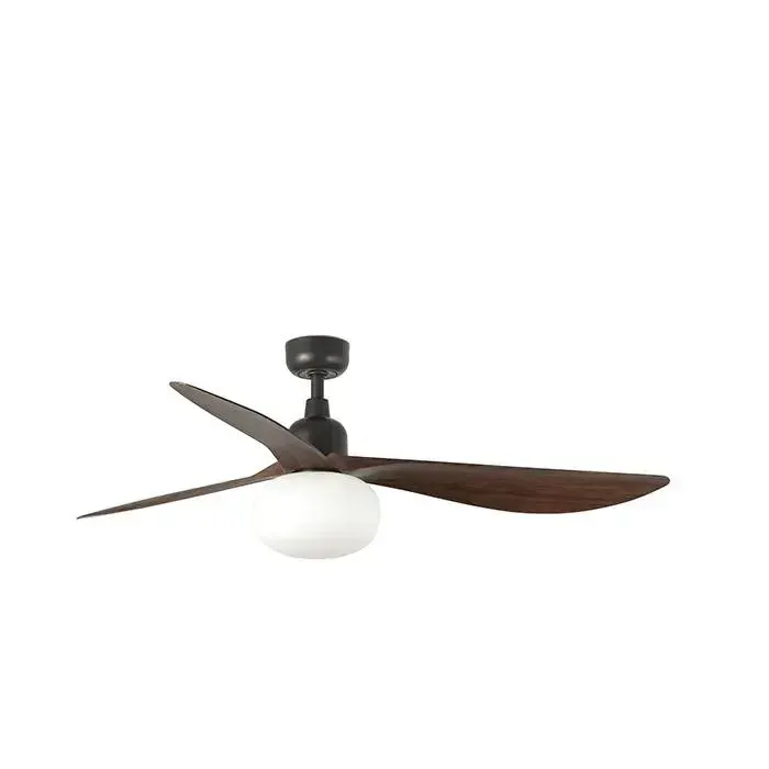 OUTWOOD L Ventilateur de plafond marron avec lumière 34362-11L