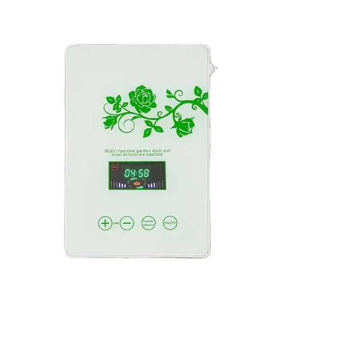 ozone 600 mg/h de production dozone tension dentrée 220V puissance de 8-12W contrôle par écran tactile dimensions 19x5x28 cm