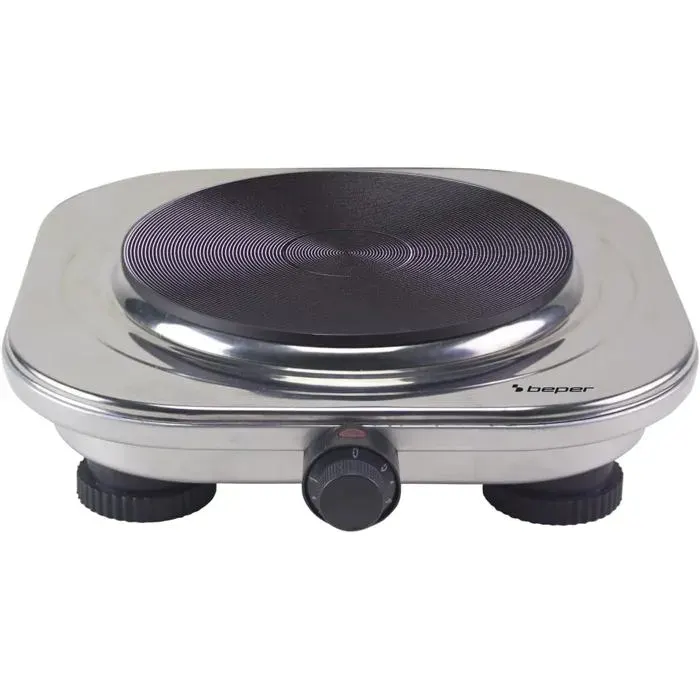 P101Pia100 Réchaud Électrique Plaque De Cuisson En Fonte Ø 185 Cm Thermostat Réglable Sur 5 Niveaux Corps En Acier Robus[PE36]