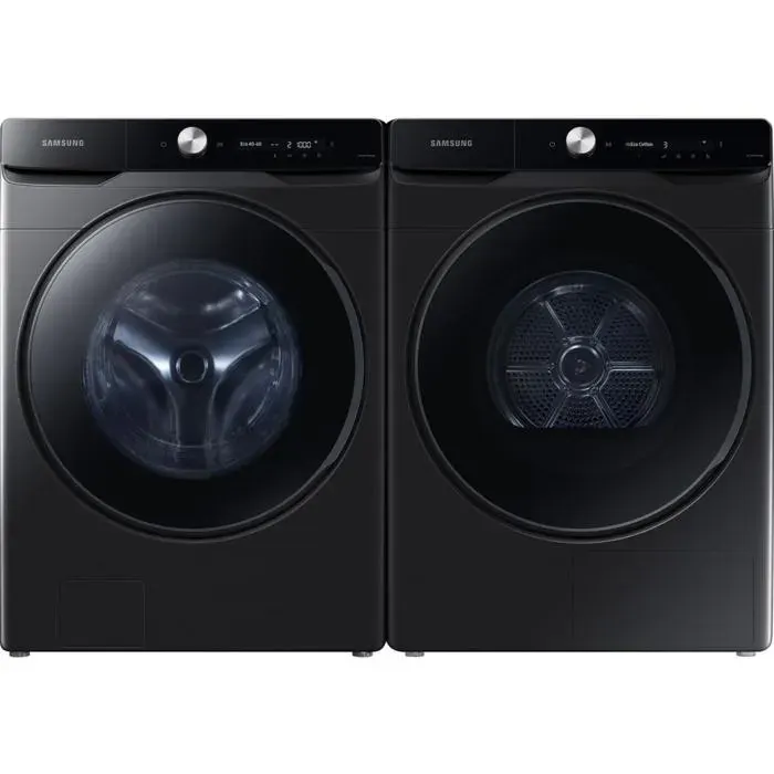 PACK SAMSUNG Lave-linge Hublot 20kg 1000trs/min + Sèche-linge Pompe à Chaleur 16kg