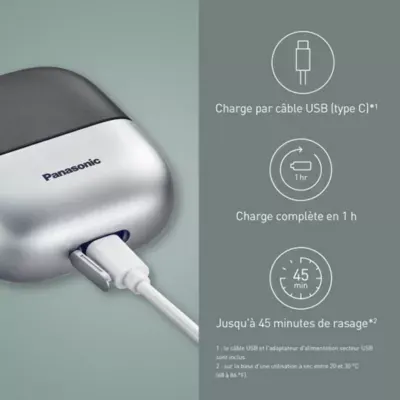 Panasonic - Rasoir Électrique Es-Cm3bks503 3 Lames — vue 7