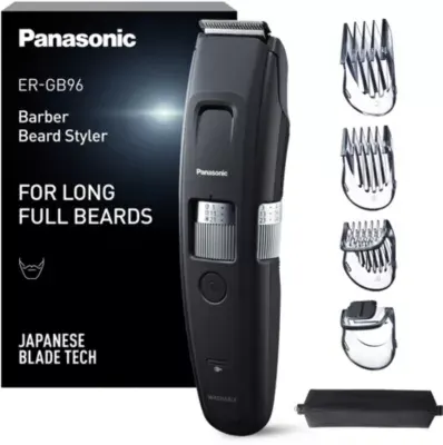 Panasonic - Tondeuse Barbe Er-Gb96-K503, Molette Réglable, 58 Hauteurs De Coupe, Précision 0,5 Mm, Autonomie 50 Mn