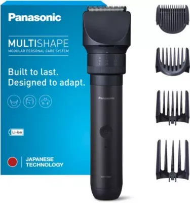 Panasonic - Tondeuse Multi Usages Multishape Er-Ckl2-A301, Molette Réglable, 58 Hauteurs De Coupe, Précision 0,5 Mm, Autonomie 70 Mn