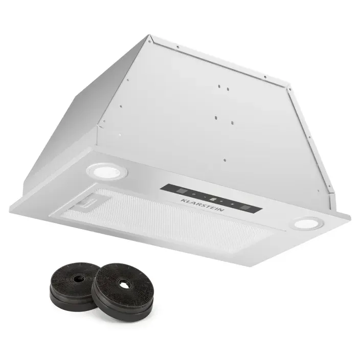 Paolo 52cm 439m³/h Hotte Encastrable Blanc