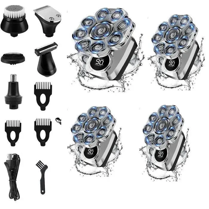 paquet de 4 Rasoir lectrique pour hommes argentArgent argent Argent RASOIR ELECTRIQUE