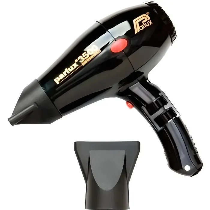 PARLUX Sèche-cheveux - 3500 Supercompact - Débit dair 73 m3/h - 2000 W - Noir