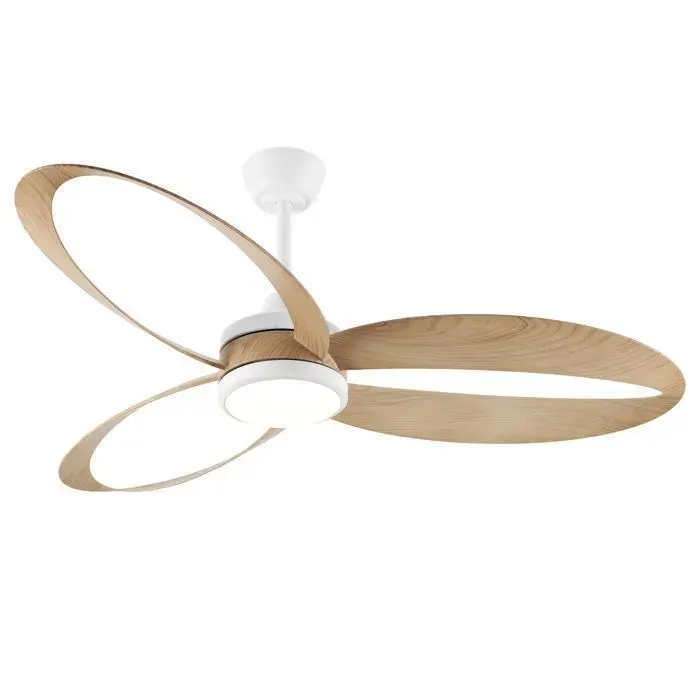 Parrot Uncle Ventilateur Plafond LED 106 cm Moteur DC Silencieux Lumière Dimmable Télécommande 6 Vitesses Réversible Été Hiver