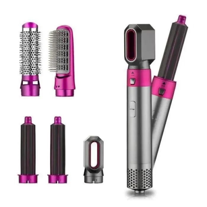 PC42188-Peigne à lisser et sèche-cheveux multifonctionnel 5 en 1 pour fer à friser EU 110-240v PEIGNE LASER