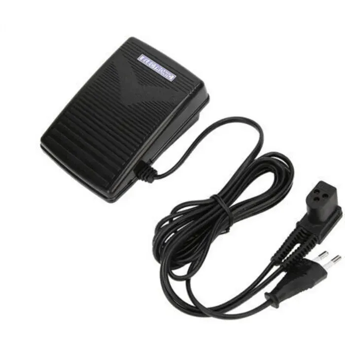 Pédale de commande au pied 220V avec cordon dalimentation pour machine à coudre Singer 974 (prise UE)