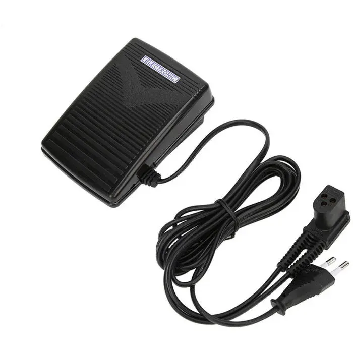 Pédale de commande au pied 220V avec cordon dalimentation pour machine à coudre Singer 974 (prise UE)A