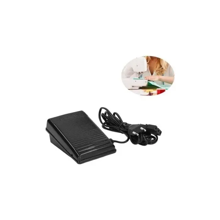 Pédale de Commande - PZCC - 220V - Cordon dAlimentation - Prise UE - Noir