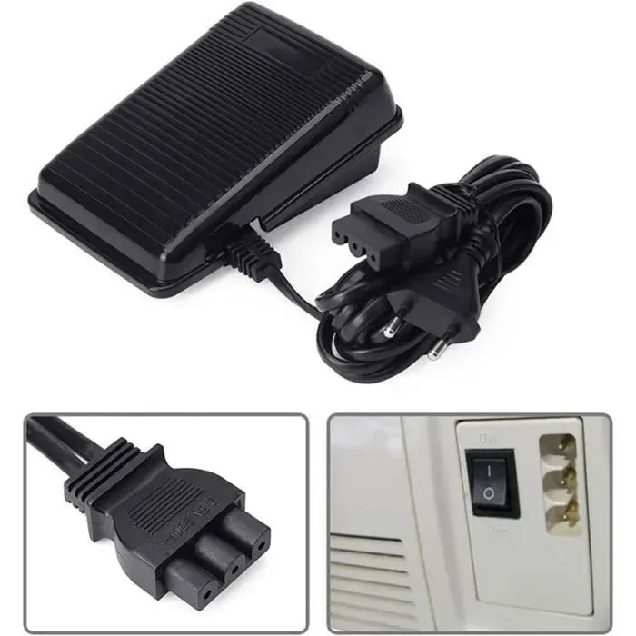 Pédale de Machine Electrique à Couture Pédale Electronique 220V Avec Cordon Contrôleur Variable Universel de Vitesse Pédale .