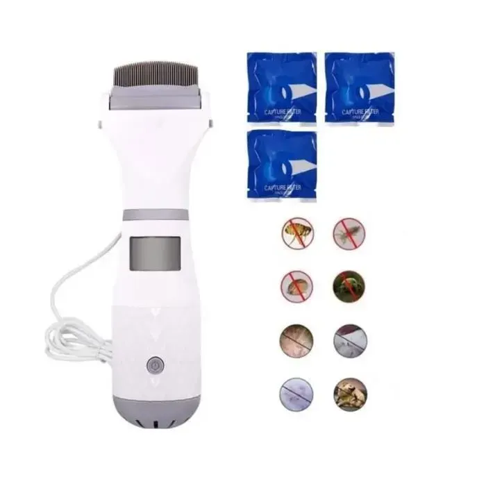 Peigne Anti Poux Electrique aspirateur poux with Trois filter children pet filtre cheveux lectrique - sans produits PEIGNE