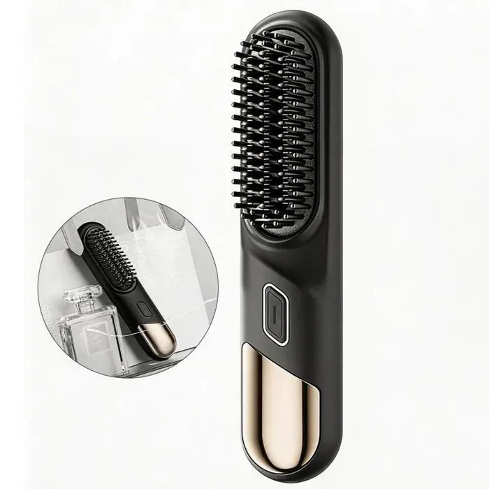 Peigne de coiffage pour cheveux courts brosse soufflante pour cheveux courts dents de peigne résistantes à la chaleur