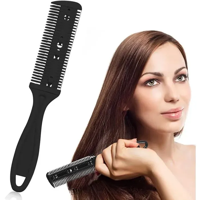 Peigne Effileur Cheveux - 1 Pièce - Acier Inoxydable et Plastique - Coupe et Désépaissit - Usage Domestique et Pr MIROIR ELECTRIQUE