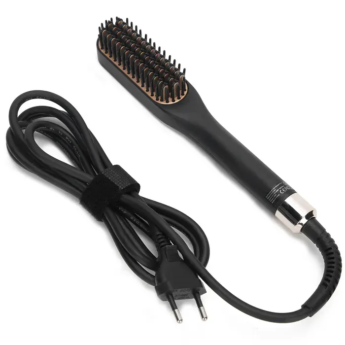 Peigne électrique à lisser la barbe brosse lissante multifonctionnelle pour hommes prise 100-240VEU-SALALIS