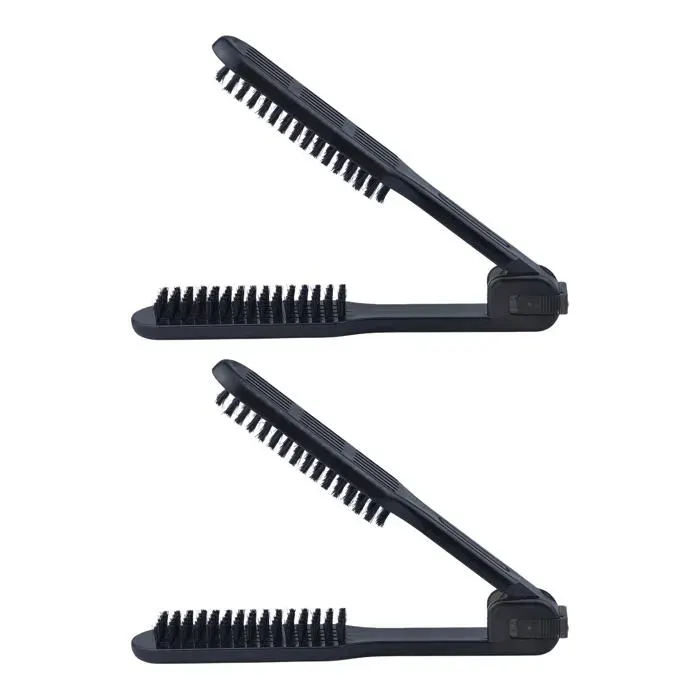 Peigne lisseur double face antistatique chaleur démêlant coiffure brosse ALURRA