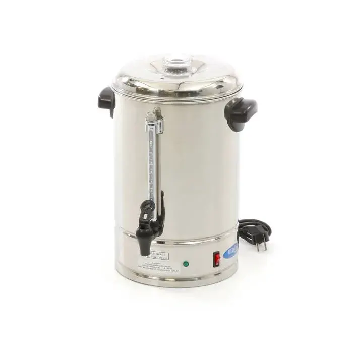 Percolateur à Café - 10 L - 80 Tasses - Filtre à Café Amovible - Maxima