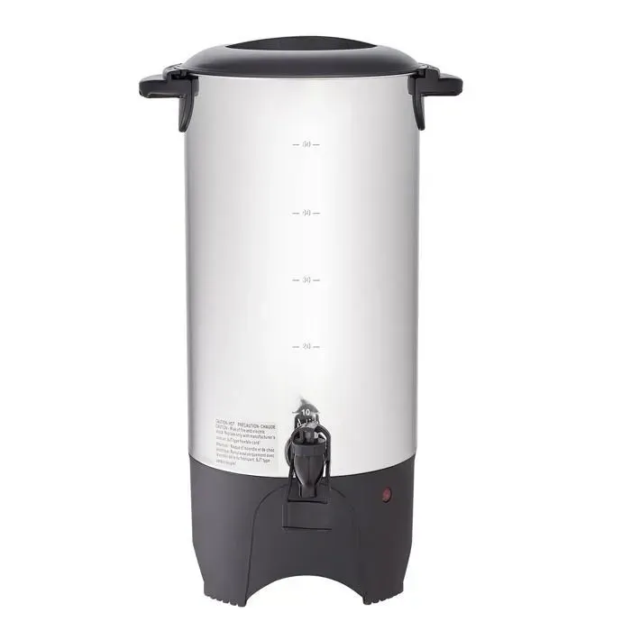 Percolateur à Café 74 L - DUOKU - 50 Tasses - Distributeur de Boissons Chaudes en Acier Inoxydable - 90-98℃ Maintenu