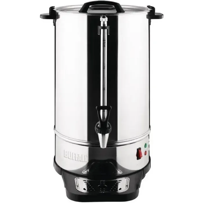 Percolateur à Café - BUFFALO - 100 Tasses - Acier Inoxydable - Indicateur de Niveau dEau - Amovible