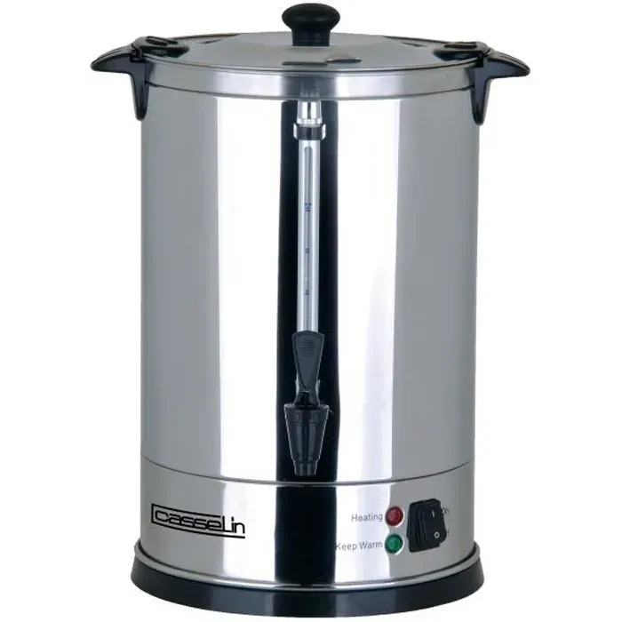 Percolateur à café professionnel 48 tasses - Casselin - Filtre inox permanent - Double paroi anti-brûlure