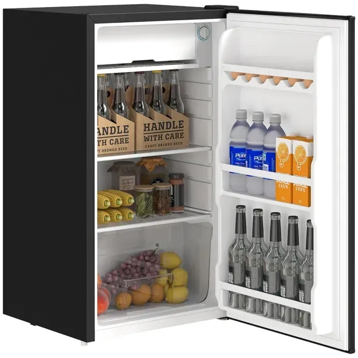 Petit Réfrigérateur Congélateur 91L Sous-Comptoir Etagères Modulables Noir 475x442x84 cm
