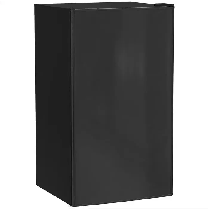 Petit réfrigérateur sous-comptoir 91 L avec zone froide et étagères modulables finition acier noir