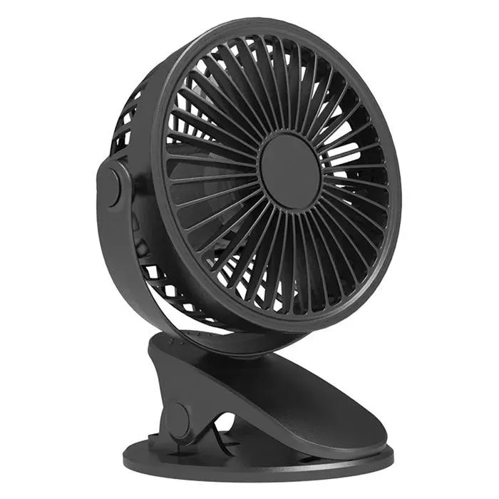 Petit ventilateur à 3 vitesses avec clip de fixation et pince USB - adapté aux bureaux Thereoirs étudiants