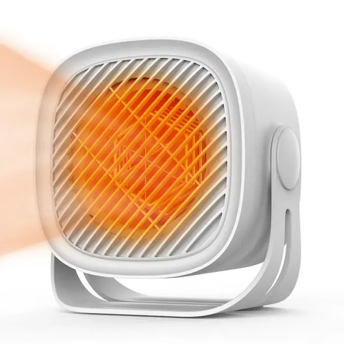 Petit Ventilateur Chauffant Domestique 220V blanc avec Protection contre la surchauffe Pour Lhiver Bureau Et Chambre à Coucher