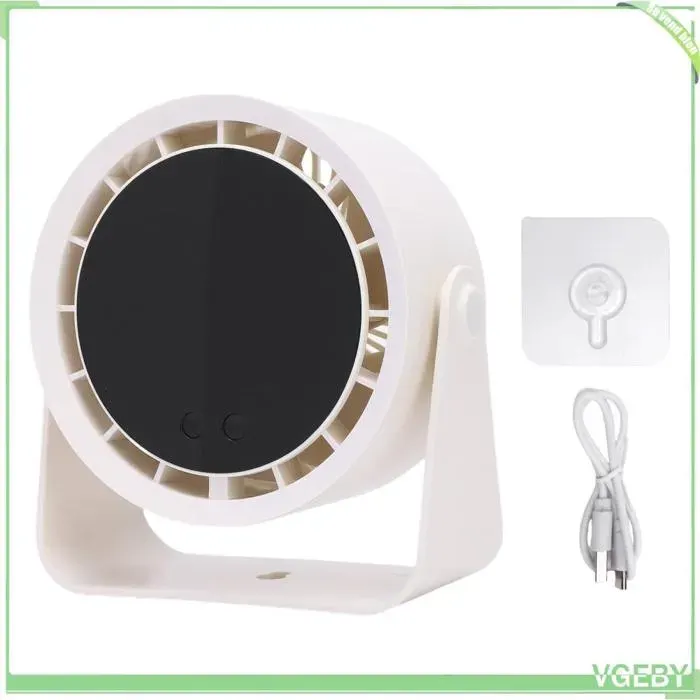 Petit ventilateur de bureau - FAFEICY - Portable - Batterie 2400 mAh - 100 vitesses - Affichage LED