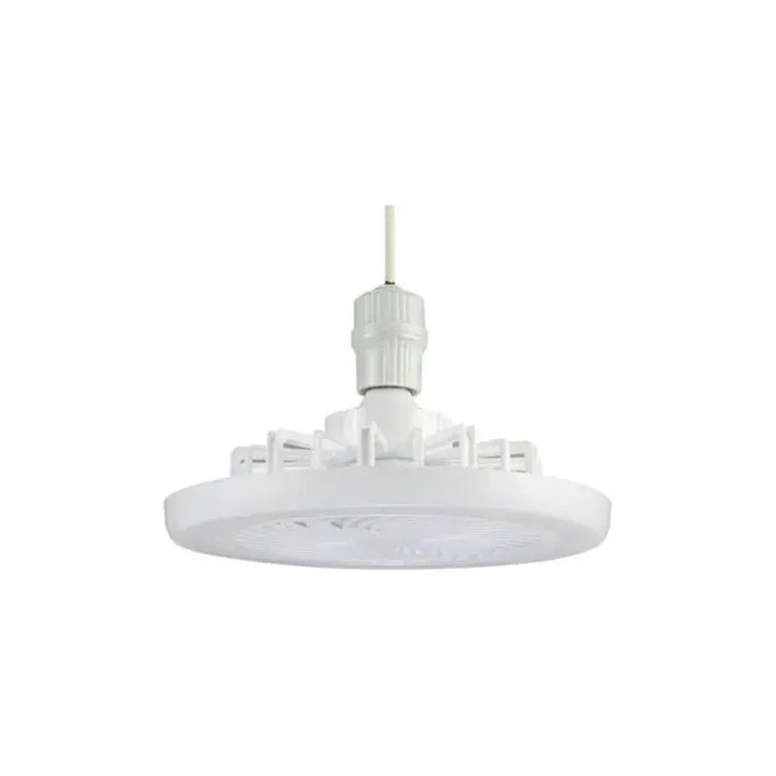 Petit ventilateur de plafond silencieux E27 avec LED température de couleur réglable intensité variable vitesses de lampe 1 h/