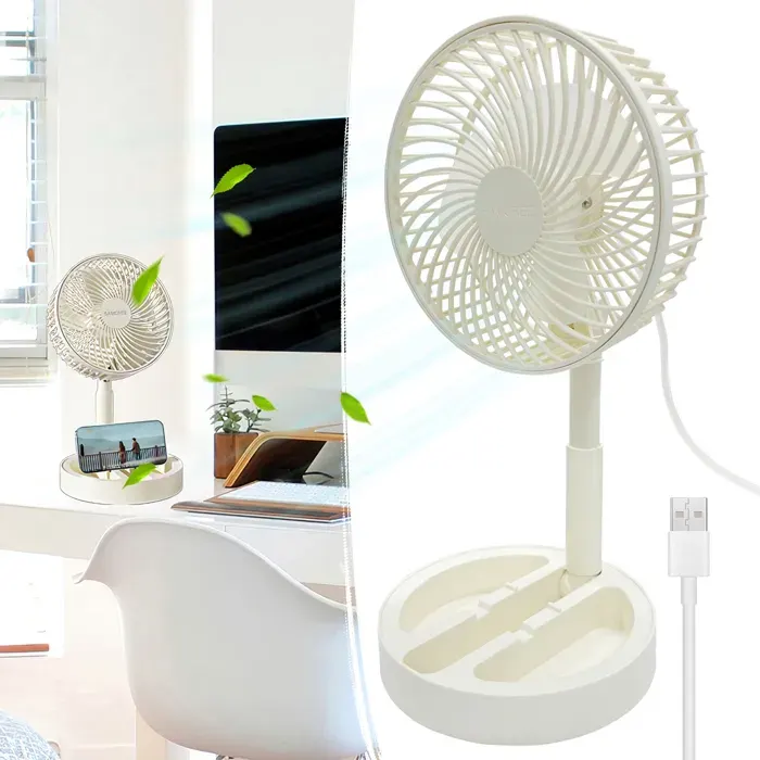 Petit ventilateur de refroidissement Portable à pr directe USB circulation dair de bureau pliable pour lintérieur et lex[VV338]
