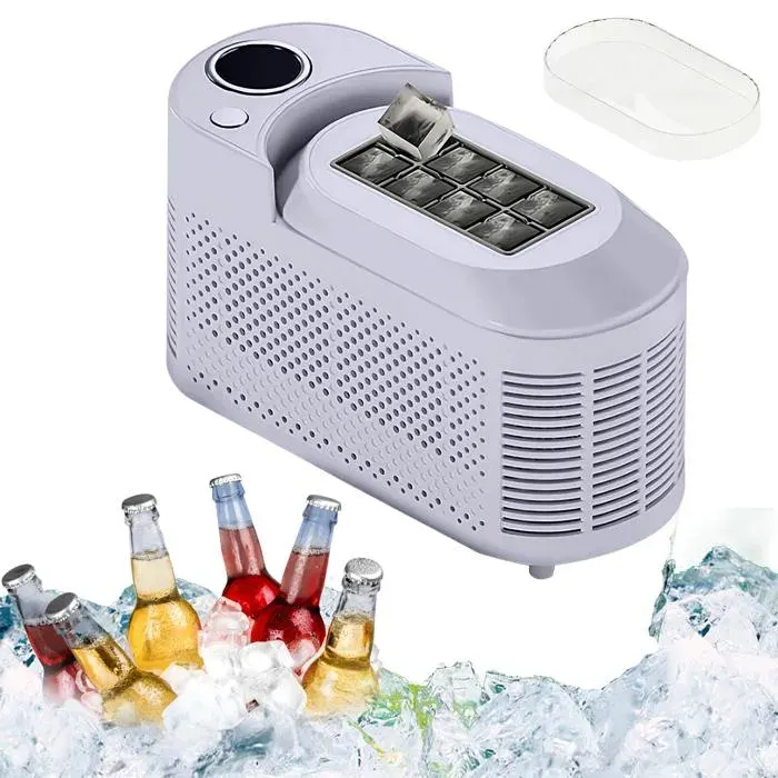 Petite Machine à Glaçons Silencieuse Nettoyage Automatique Basse Consommation Jusqu’à 8 Glaçons – Pour Bureau Cuisine Maison