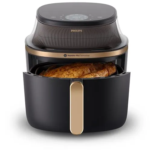 Philips - Airfryer Na332/00 Friteuse Sans Huile Avec Fenêtre De Cuisson Noir/Doré, Série 3000 6.2l — vue 2