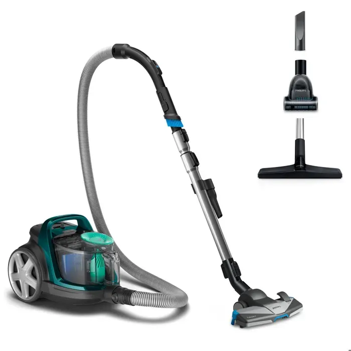 Philips Aspirateur sans sac 76db vert - FC 9555/09