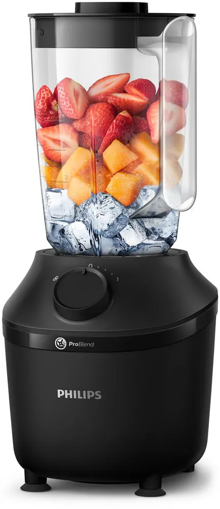 Philips - Blender Hr2041/01 Blender Mixeur Noir Série 3000 1.9l, 450w — vue 2