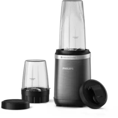 Philips - Blender Hr2766/00 Blender Mixeur Noir 0.7l+0.3l, 1000w — coloris Gris