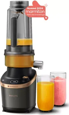 Philips - Blender Hr3770/00 Flip&Juice 2-1 Avec Extracteur De Jus Série 7000 2l, 1500w