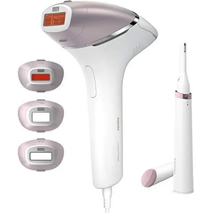 Philips BRI949-00 Lumea Prestige Epilateur à Lumière Pulsée (IPL) Épilation Semi-définitive avec 4 Embouts Intellig BRI949-0