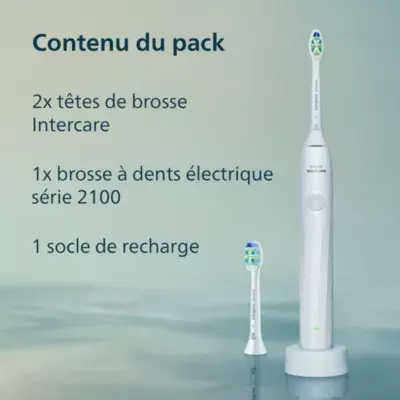Philips - Brosse À Dents Électrique Hx4022/01 Serie 2100 Blanche — vue 9