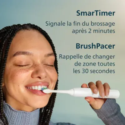 Philips - Brosse À Dents Électrique Hx4022/01 Serie 2100 Blanche — vue 8