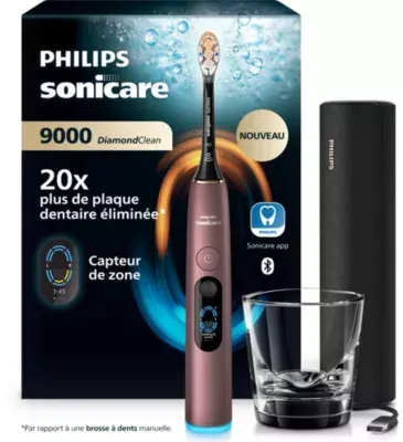 Philips - Brosse À Dents Électrique Sonicare Diamondclean 9000 Hx9213/85