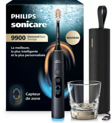 Philips - Brosse À Dents Électrique Sonicare Diamondclean Prestige 9900 Hx9813/92